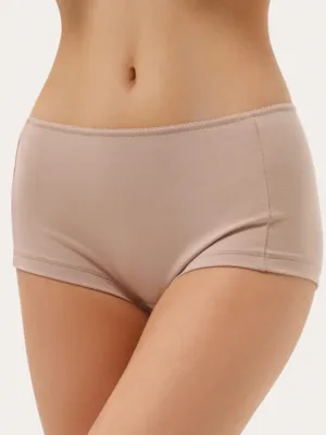 Beige Baumwoll-Boxershorts