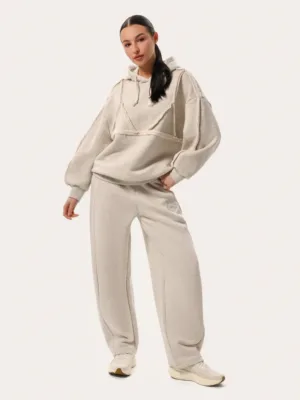 Grauer Anzug mit dekorativem Bralette aus Premium-Baumwolle