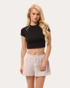 Schwarzes Top aus Viskose